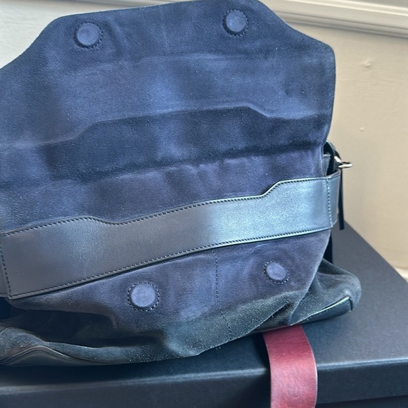 rag & bone Pilot Leather and Suede Satchel Bag - Picture 6 of 6